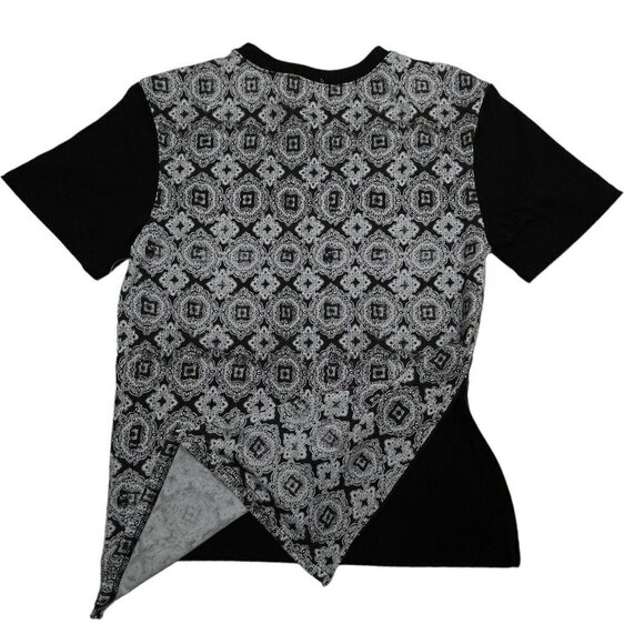 NX3 T-Shirt Side‎ Zips Unisex Sizes AS/AM/AL/ CM/CL/CXL Black & White Print NEW - Picture 3 of 16